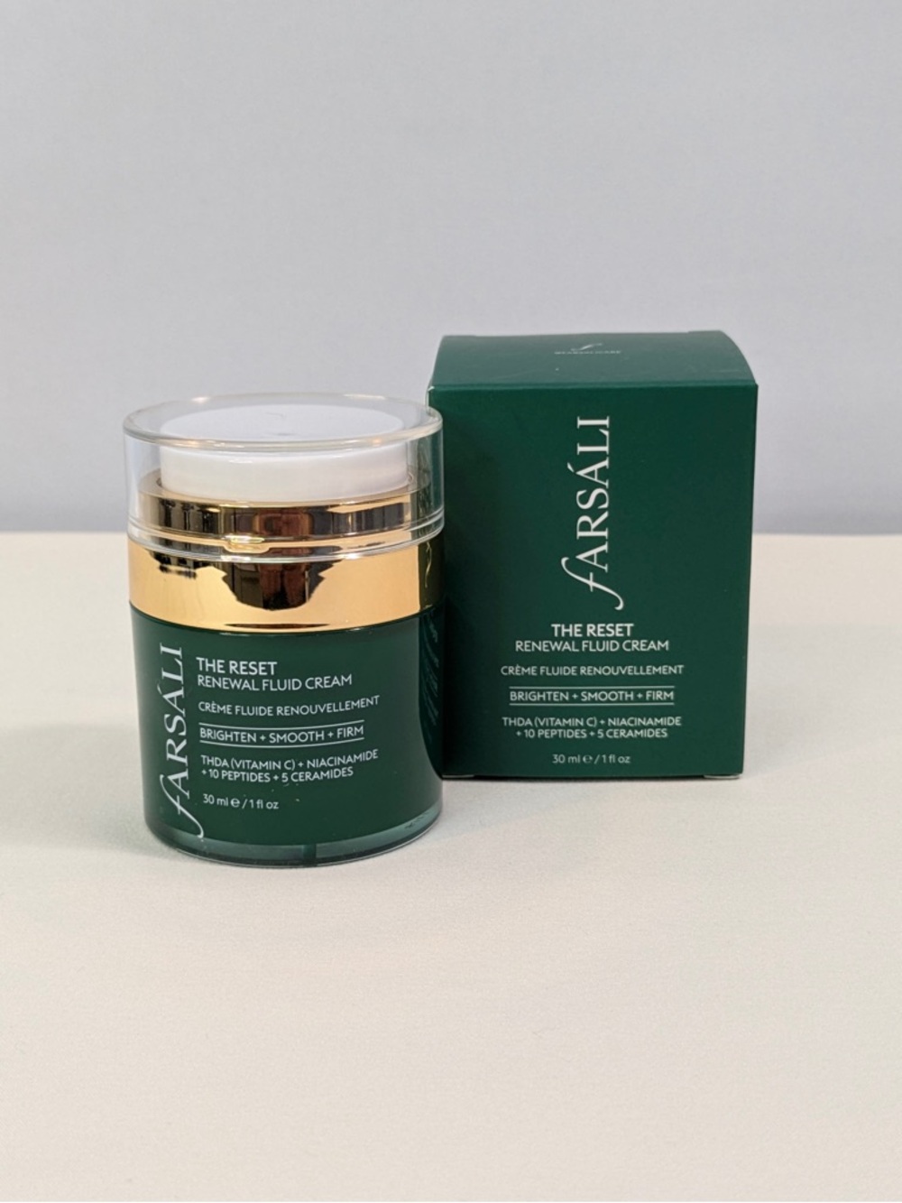 Farsáli The Reset Renewal Fluid Cream with THD Vitamin C + Niacinamide